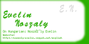 evelin noszaly business card